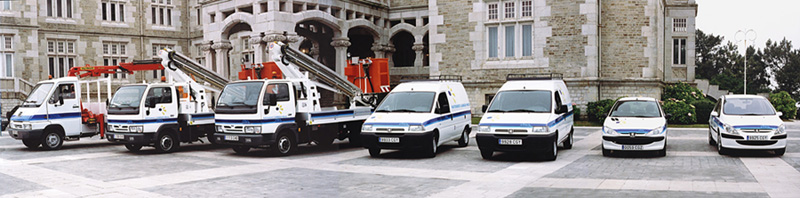 Flota de vehículos de Ditra Cantabria